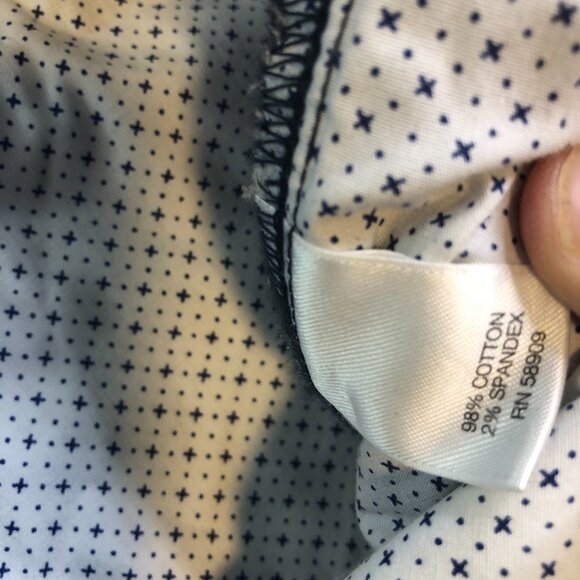 Roundtree Yorke Chino Pants Mens 40x36 Navy Blue Straight Fit Stretch Tallman - Picture 7 of 14